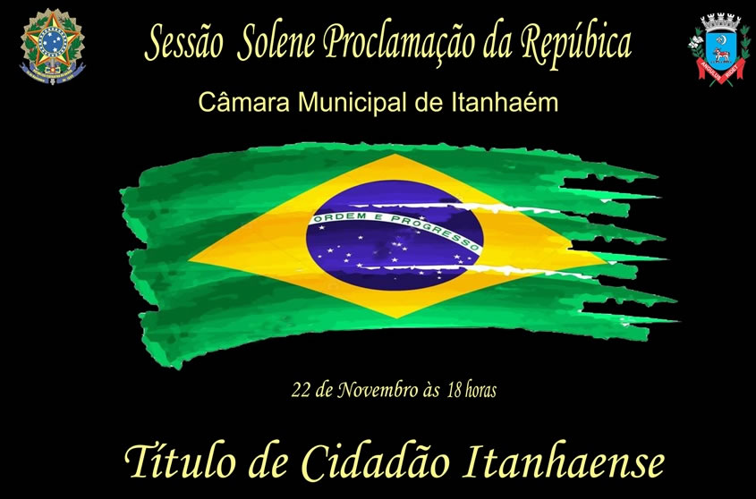 Imagem da notícia: Sessão Solene alusiva a Proclamação da República acontece quinta (22)