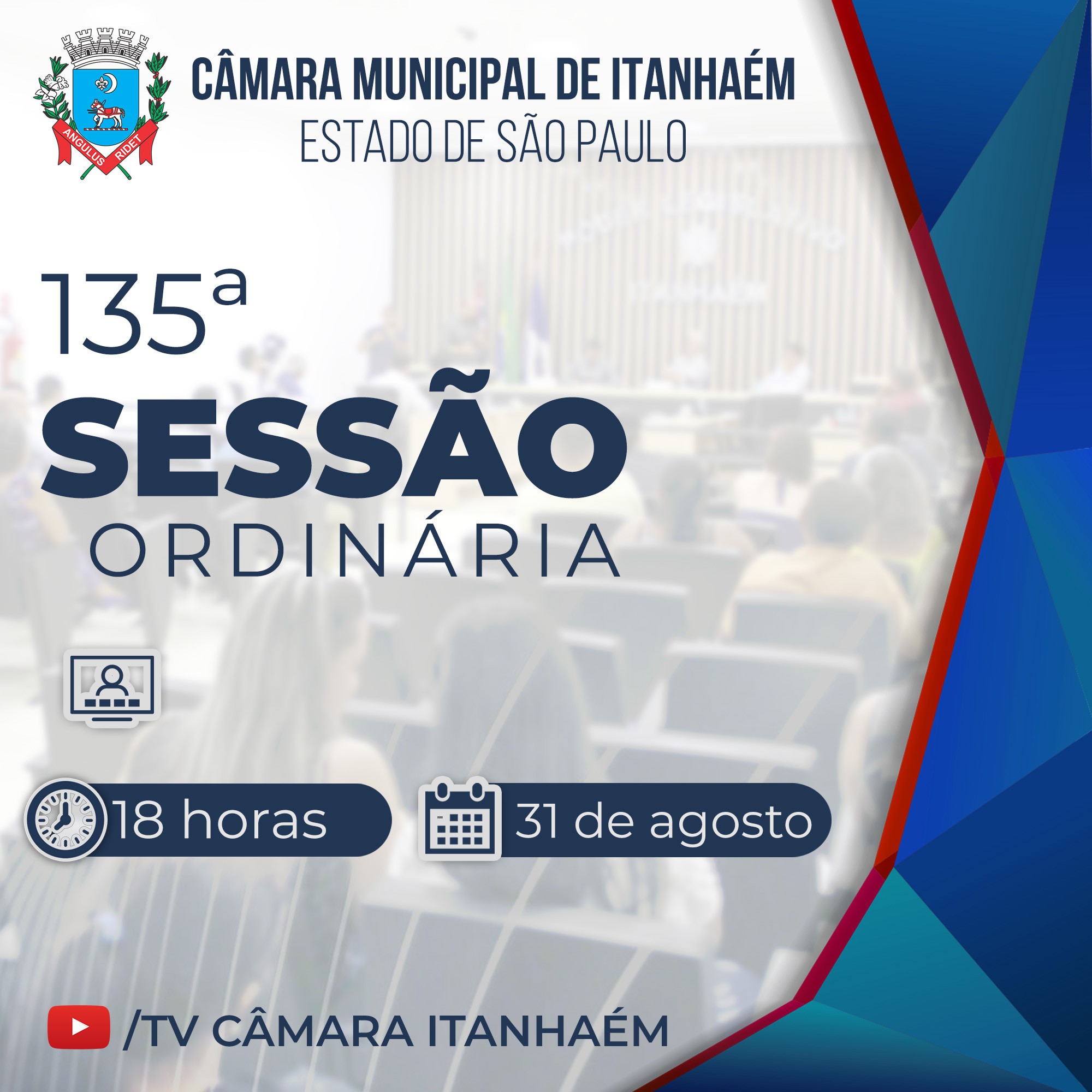 Imagem da notícia:  135º Sessão Ordinária