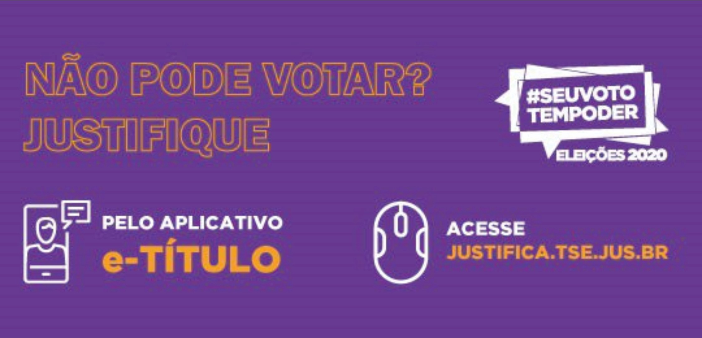 Imagem da notícia: Não vai poder votar? Veja como justificar a ausência