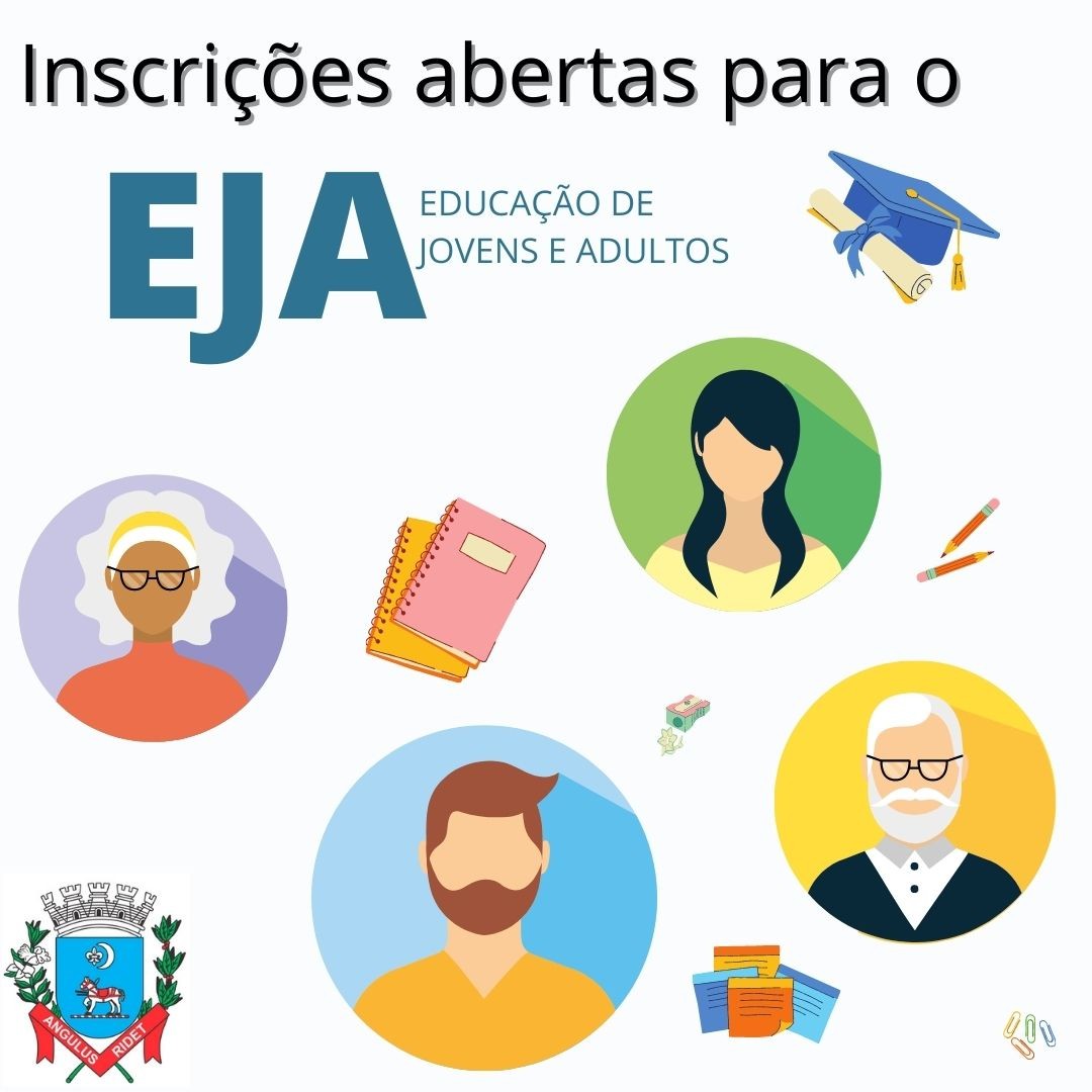 Imagem da notícia: Estão abertas as matrículas para a Educação de Jovens e Adultos
