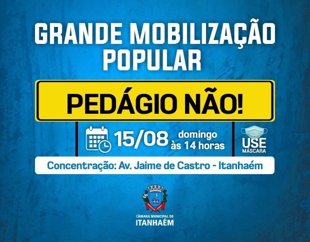 Imagem da notícia: Itanhaém precisa de você: Venha fazer parte  dessa mobilização popular contra o pedágio 