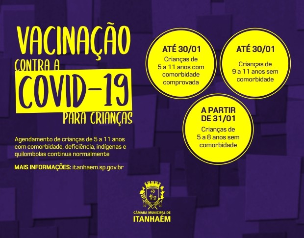 Imagem da notícia: Chegou a vez de agendar a vacinação das crianças 