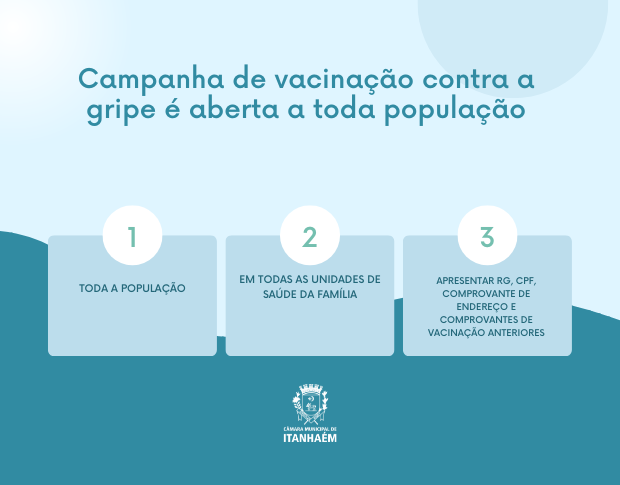 Imagem da notícia: Campanha de vacinação contra a gripe se estende a toda população 