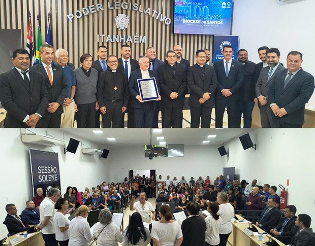 Imagem da notícia: Sessão Solene Alusiva aos 100 Anos da Diocese de Santos