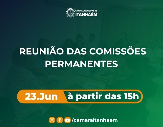 Imagem principal da notícia Comissões Permanentes realizam Reunião Conjunta nesta terça-feira (23)